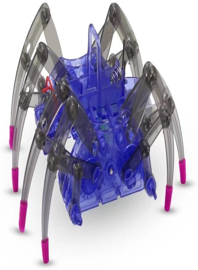 ريس 52 طقم روبوت العنكبوت البلاستيكي REES52، لعبة روبوت علمية، طقم بناء ذاتي، ألعاب استكشاف العلوم للأطفال (أزرق) - Image 1